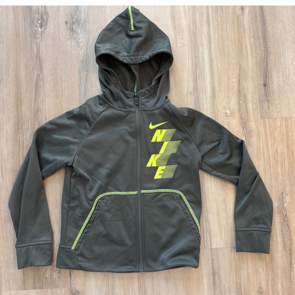 Nike Other - Nike Dri-FIT‎ Full Zip Hoodie Jacket Athletic Activewear Green Small